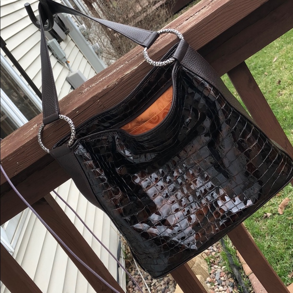 Brighton Cher Shoulder Leather Tote Bag